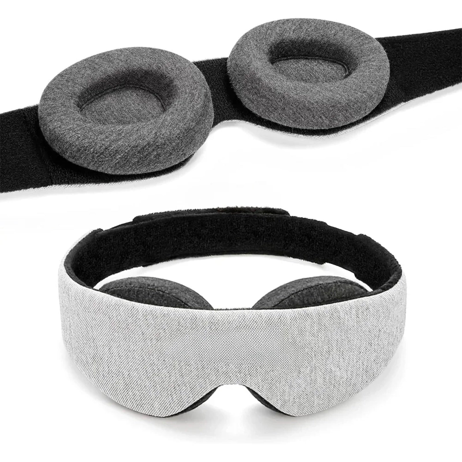 The Tucked Mask — outer shell and inner memory-foam cups