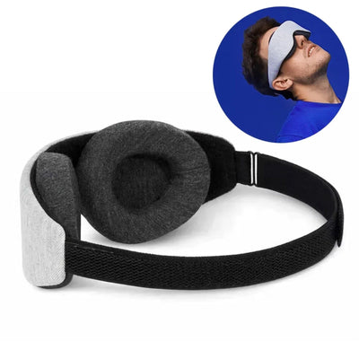 The Tucked Mask — tapered soft foam cups, zero eye pressure